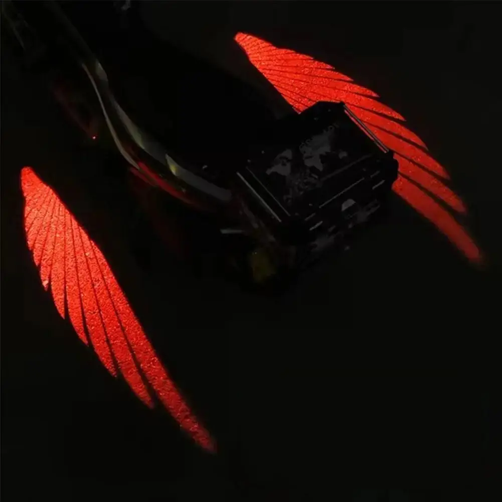 Motorcycle LED Floor Light Modification Decorative Light Blanket Wing Laser Projection Light Angel Wing Laser Light Cover Hood Range