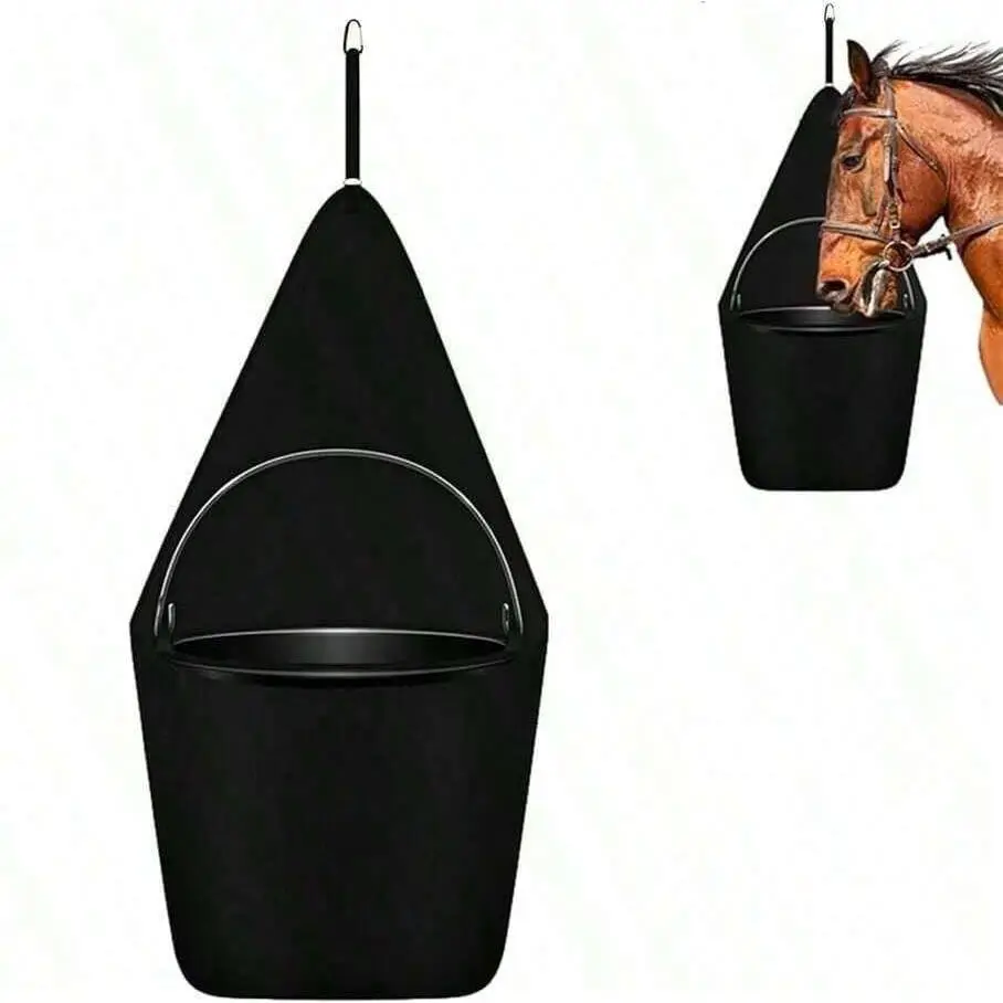 Horse Feed Bag Holder, Trailer Food Bucket Bag, Horse Storage Rack, Horse Feeding Accessories, Water Bucket Hanging Bag, Feed Hanging Bag, Supplies, Outdoor