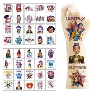 20pcs/set Cartoon Kpop Demon Hunters Temporary Tattoo Sticker Rumi Cute Waterproof Tattoo For Funny Party Gift