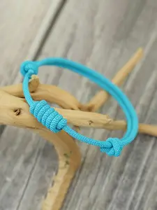 Men's Simple Adjustable Rope Bracelet, Handmade Knotted Wristband, Casual Outdoor Gift, Perfect for Him, Stylish and Comfortable