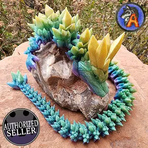 24" Articulating Crystal Dragon - Chrome Chameleon