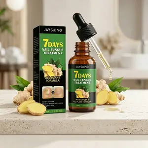 Jaysuing Natural Ginger Nail Cuticle Oil 30ml, Daily Hydrating Nail Care, Strengthen Weak Brittle Nails & Improve Dull Discolored Nails