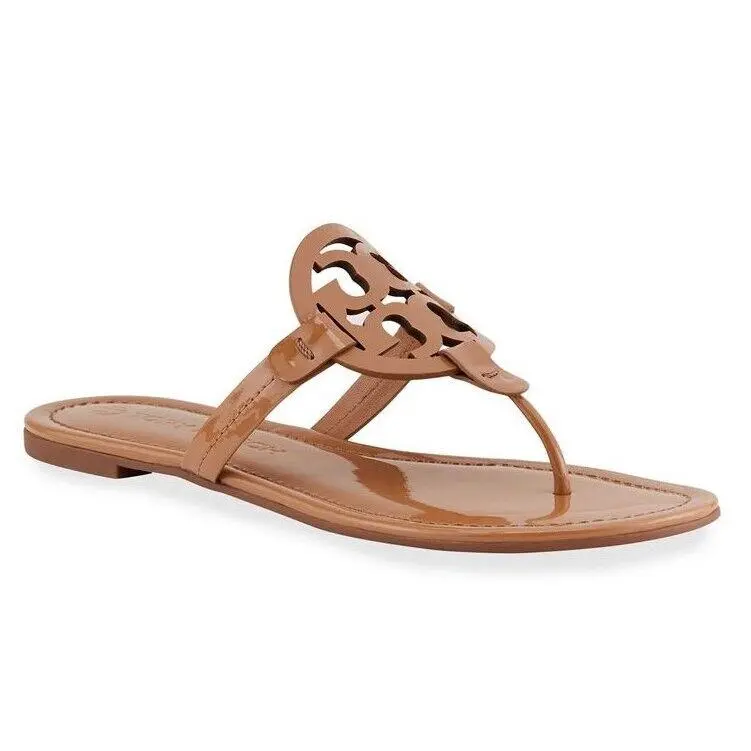 Tory Burch Miller Patent Leather Sandals - Tan 76734-249-