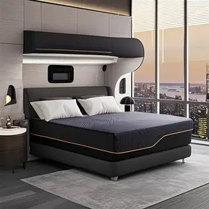 Full Queen King Size Mattress 14 Inch - Cooling Gel Memory Foam, Medium Firm Pressure Relief, Hypoallergenic, Plush Feel, Polyester Cover, Ideal for Bedroom, Guest Room, Dorm Essentials | Modern Bedroom Decor | Durable Mattre