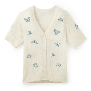 Disney Store Mickey Mouse Icon Knit Button Down Top for Adults by Her Universe