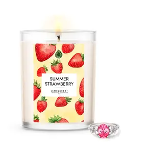 Summer Strawberry 18oz Mystery Jewelry Candle Summer Strawberry 18oz Mystery Jewelry Candle