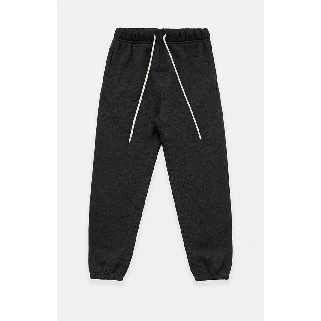 Fear of God ESSENTIALS Men's Iron Grey Heather Classic Fleece Sweatpants Fear of God ESSENTIALS Men's Iron Grey Heather Classic Fleece Sweatpants