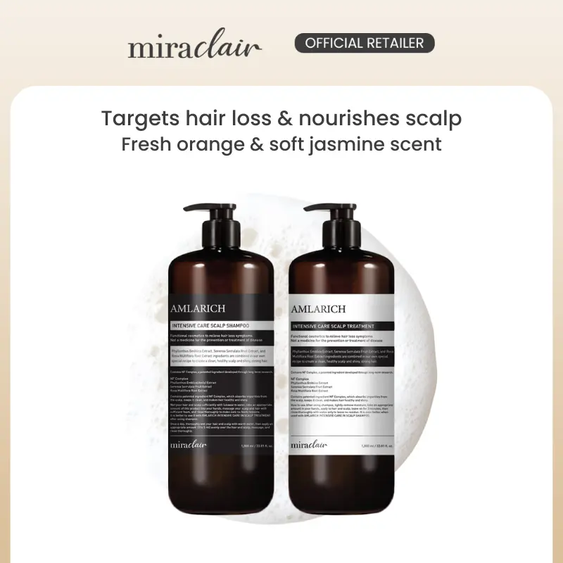 miraclair AMLARICH Intensive Care Scalp Shampoo & Treatment | Improves Hair Loss, Hydration, & Scalp Health tiktok shop
