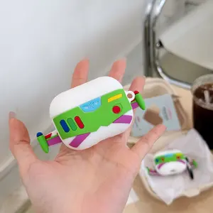 1 Buzz Lightyear Space Suit shaped Earphone Case, Durable Silicone Earphone Case, Apple Wireless Bluetooth Earphone Case, Suitable for AirPods 1/2/3/4/pro/pro2/pro3