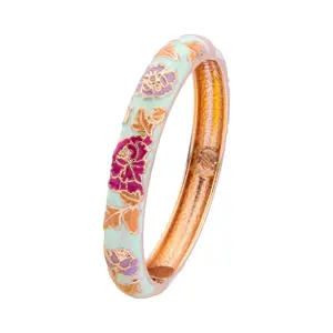 Enameled Bracelets for Women Flower Women Bangles Indian Chinese Viking Bracelet on Hand African Jewelry Dubai Women'S Gift Girl bracelet bracelet woman beach  jewelry