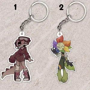 Dandy's world keychain: Dandy and Shelly, dandysworld, shellydandysworld