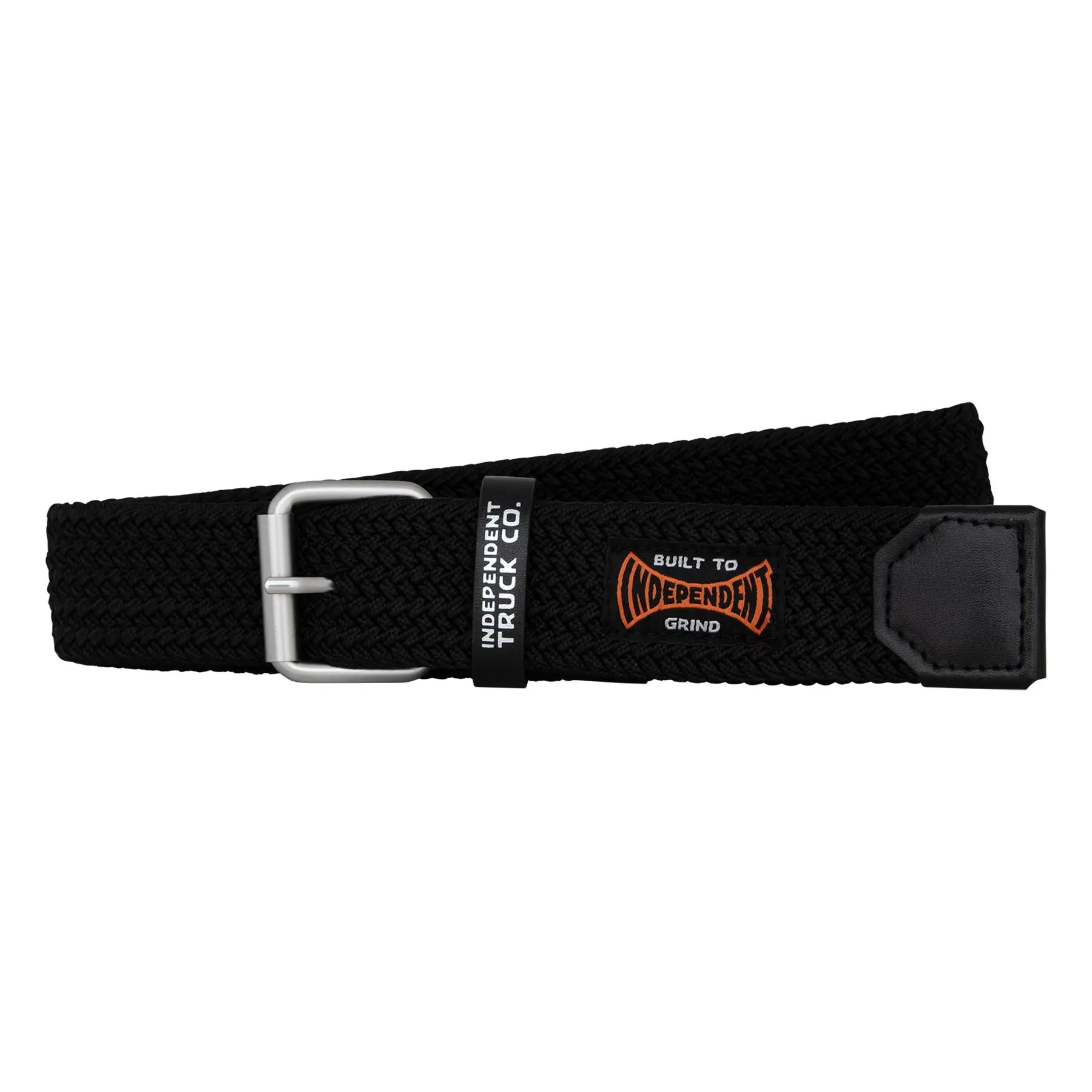 INDEPENDENT TRUCK CO. Heavy Duty Polyurethane Rope Style Men's Waist Belt, with Independent Cord and Buckles, Casual Wear Compatible, Woven Label