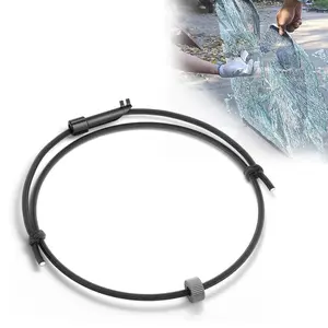 Car Window Breaker Bracelet Escape Tool, Wrist Strap Car Emergency Self Rescue Tool, Tungsten Carbide Bead