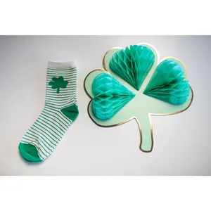 Striped Shamrock Socks | St. Patricks Day Pop Up Shop | Schoolgirl Style