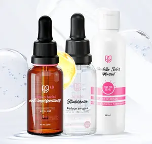 LB Balance Kit | Anti-Blemish Toner + Hyaluronic Acid Serum + Sunscreen | Fades Dark Spots, Hydrates, and Protects the Skin | Complete Professional Facial Routine
