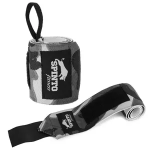 SPINTO Wrist Wraps 24” | Elastic Gym Straps for Men & Women | Non-Slip Support for Weightlifting, Bench Press & CrossFit | Enhanced Grip & Wrist Stability