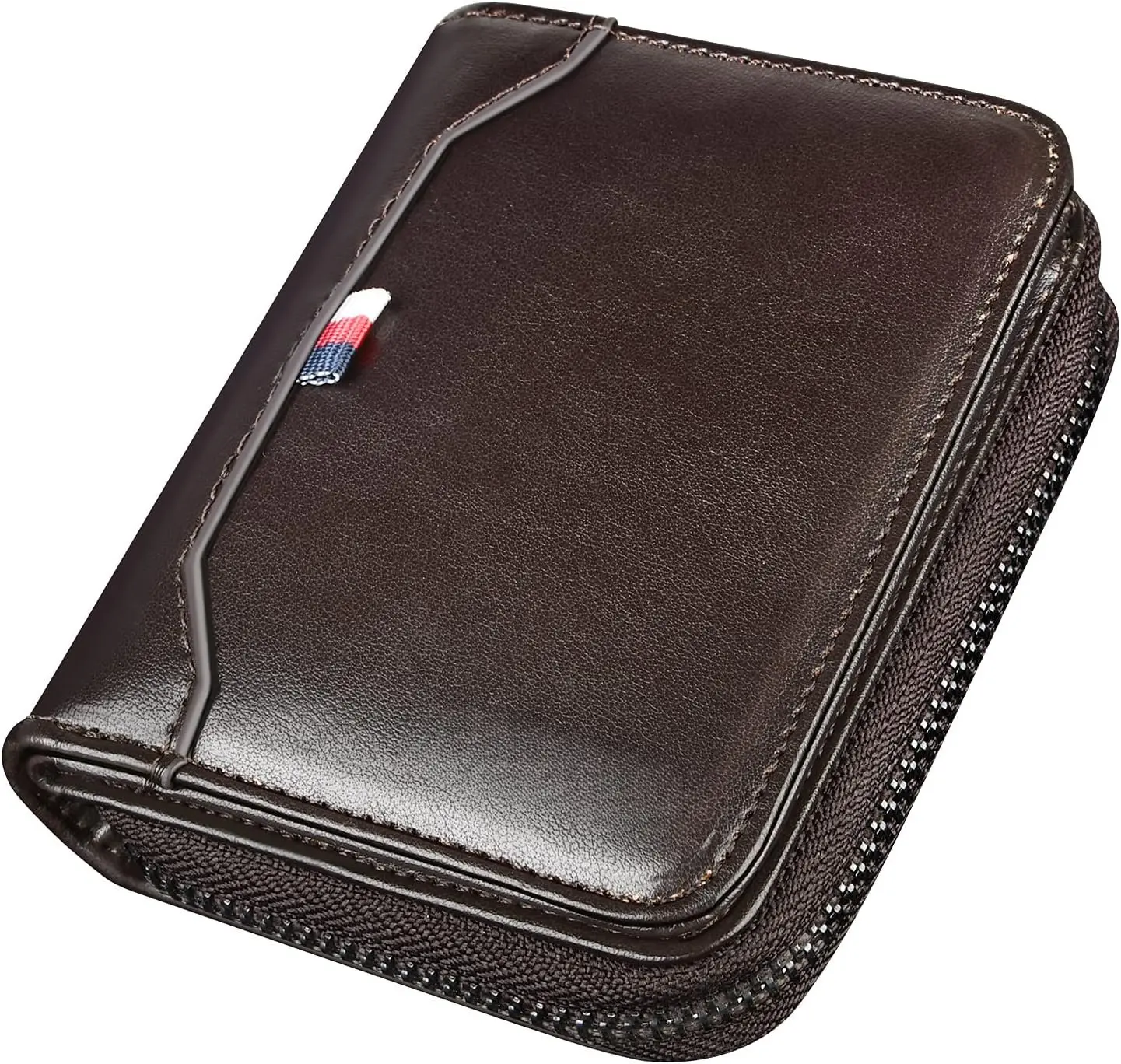 Mens Wallet RFID Blocking Multi Card Holder Wallets for Men Bifold Wallet with Zipper Small Men's Leather Wallet