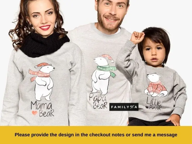 Matching Family Christmas Outfits, Family Christmas Sweaters, Mommy and Me Holiday Pullovers, Christmas Jumpers,Mama Papa Winter Sweatshirts