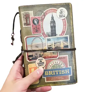Aesthetic London Travel Journal Soft Faux Leather Floral Design Smooth Touch with Bookmark for Bullet Journaling Sketching Travel Diary notebook outdoorfun