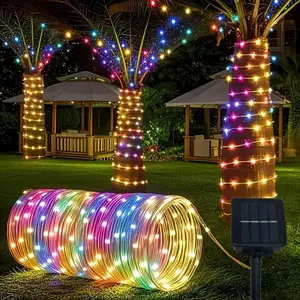 Solar Copper Wire Fairy Lights, 100led/300led, 8 Lighting Modes, Ip65 Waterproof, Waterproof Led Outdoor, Garden Patio Path Christmas Wedding Decorations
