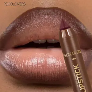 Brown Tube Lipstick Pen, Long-lasting Lip Gloss, Suitable for Daily Makeup, Multi-color Selection, Lip Makeup Cosmetics