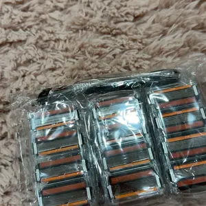 【PSLEE】Men's Razor Blade Replacement Refills with Handle, Available in 24-Blade or 48-Blade Packs, Sharp Head Shaver Blades for Daily Grooming