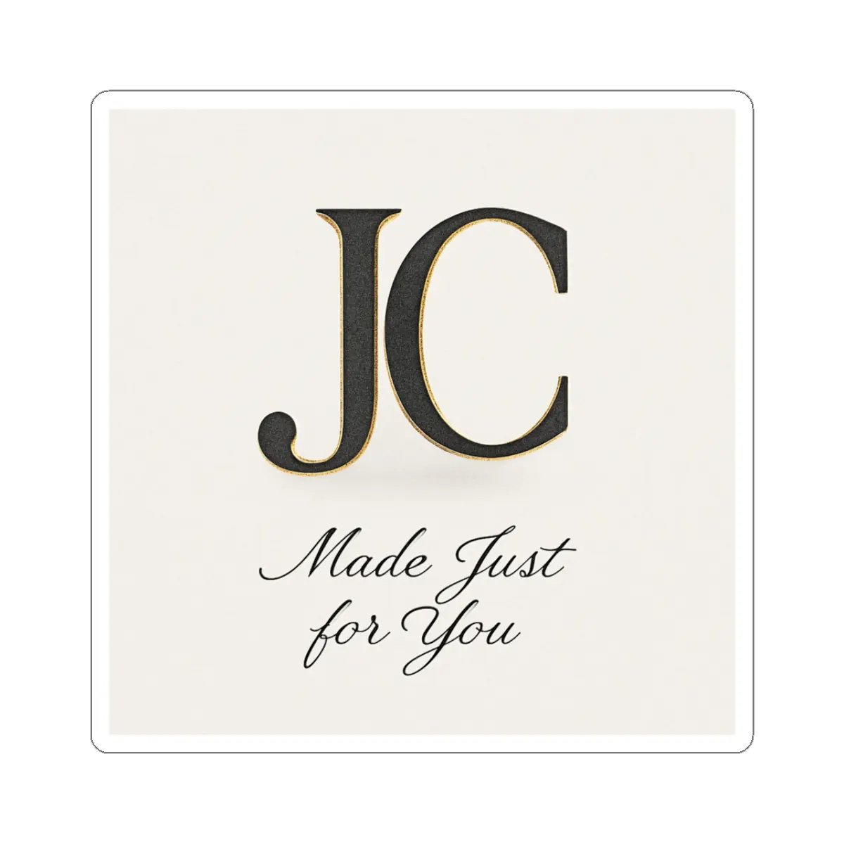 Personalized Kiss-Cut Stickers - Custom Monogram, Laptop Decals, Gift for Her, Wedding Favors, Unique Decor