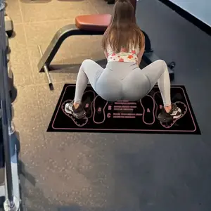 Deep Squat Target Training Pad, Home Fitness Posture Correction Mat, Precision Footprint Guide, Non-Slip Design, Multi-Color Options, Washable Exercise Mats
