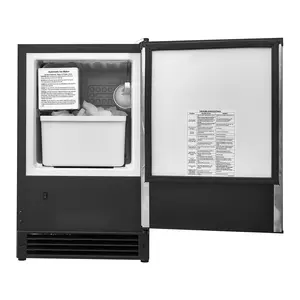 【Summervibes】VEVOR Undercounter Built-in Ice Maker,  , 15 Lbs/Day Under Counter Ice Maker Machine with Reversible Door Stainless Steel, Freestanding Ice Maker for Commercial Home Kitchen, No Drain Required