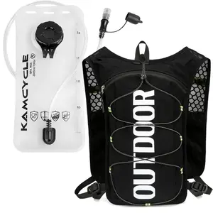 Running Vest Backpack with 2L Hydration Bladder, Lightweight Water Backpack for Men Women, Ideal for Hiking, Cycling, Climbing