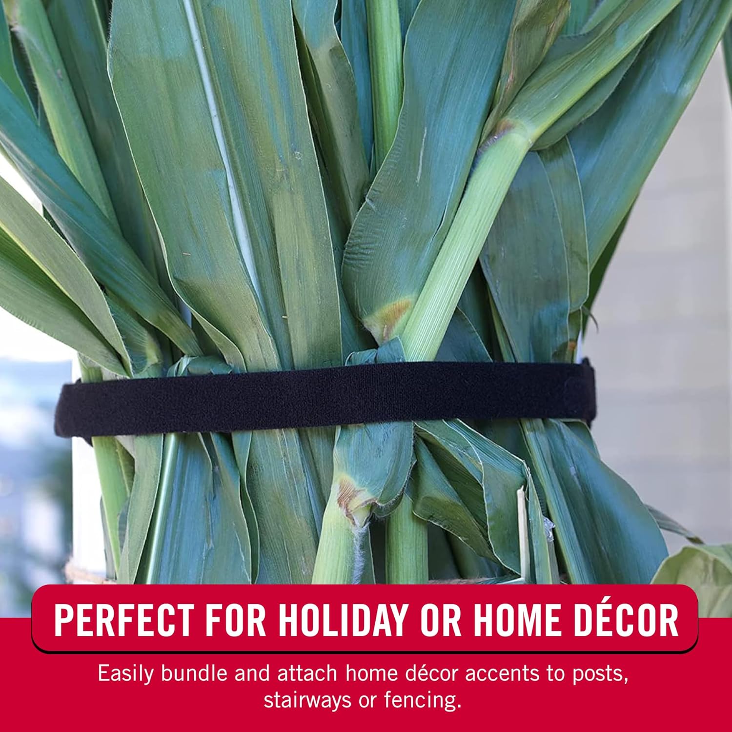 2 Pack Reusable Hook and Loop Cable Ties, Cut-to-Length Self-Gripping Cable Management Straps for Home Office