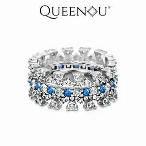 【275】Lace Linear Lucky Star Cubic Zirconia Ring Set