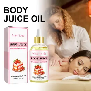 Body Juice Oil Strawberry Shortcake, Strawberry Pound Cake Handmade Body Oil, 120ml Fragrant body oil, moisturizes and hydrates any type of skin.
