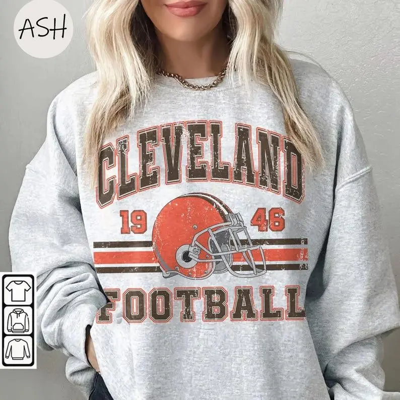 [Sale off up to 50%] Vintage 90s Style Cleveland Football fan tshirt,Cleveland sweatshirt,Cleveland football Hoodie, Game day Football, Vintage Tee,Youth tshirt