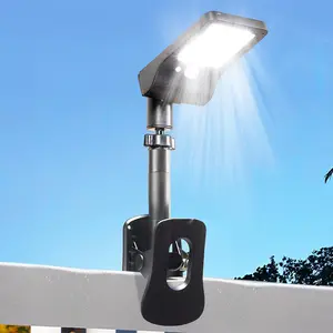 Clip on Solar Outdoor Motion Sensor Lights Fence Lights, Easy Install for Garden Deck Gutter, Christmas Home Decorations