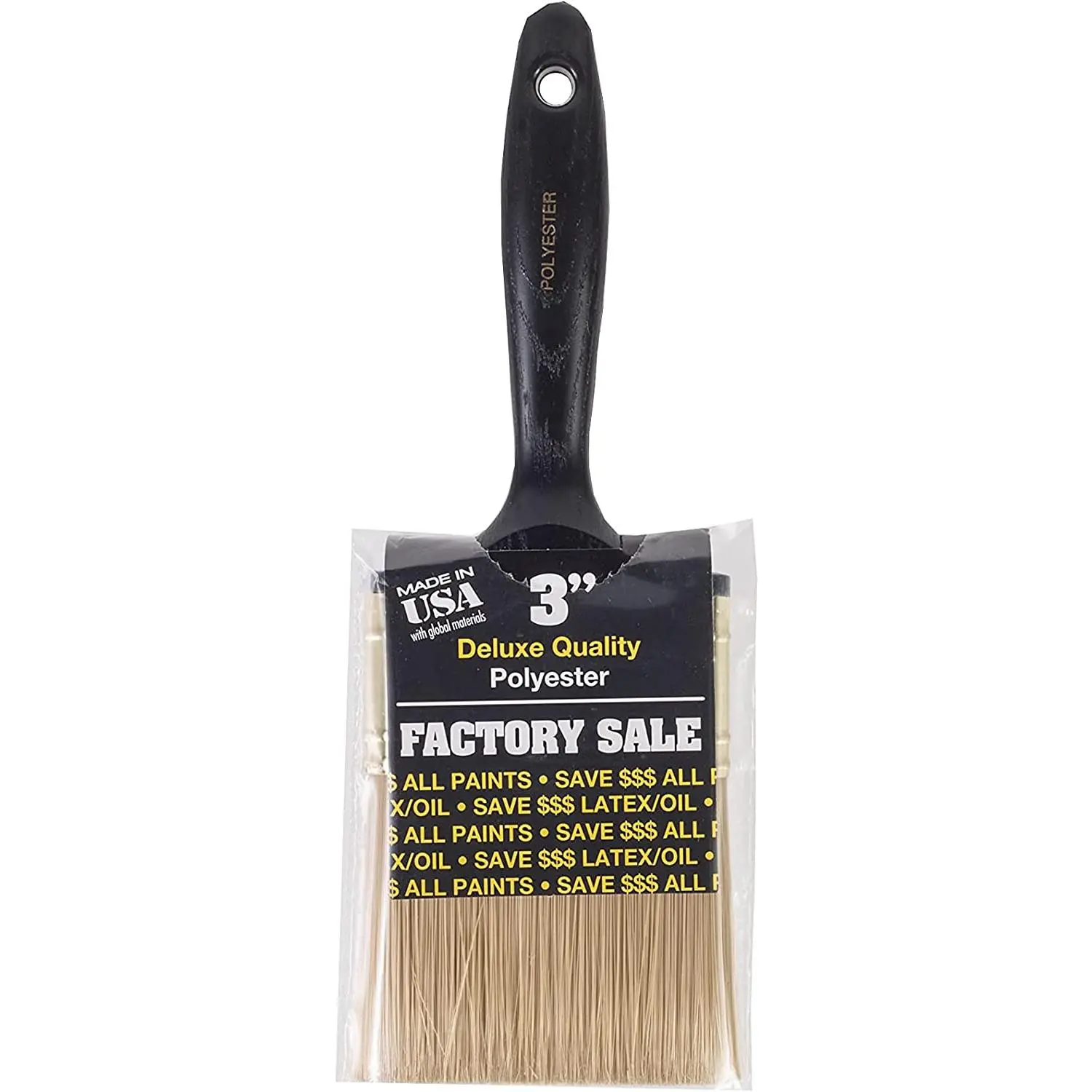 Wooster Available Brush P3973-3 Factory Sale Polyester Paintbrush, 3-Inch
