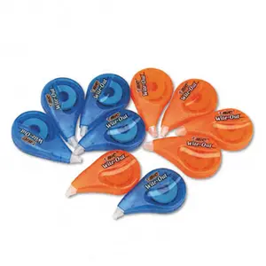 BIC Non-Refillable Correction Tape, 0.17" Tape Width (1/6 in), 397 in Length, 10-Pack, Instant Fix Office Writing Correction Tool, Tape Width 0.17"
