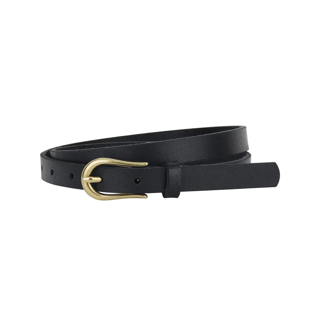 Skinny Belt with Simple Equestrian Buckle