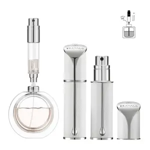 Travalo AQUA Refillable Perfume Atomizer - Bottom Filling, Travel Size Portable Spray Bottle for Women & Men | Leak-Proof Mini Cologne Dispenser, Gift Idea