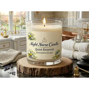 Quiet Renewal Candle | Clean Cotton Scent for Nurses | Night Nurse Candles