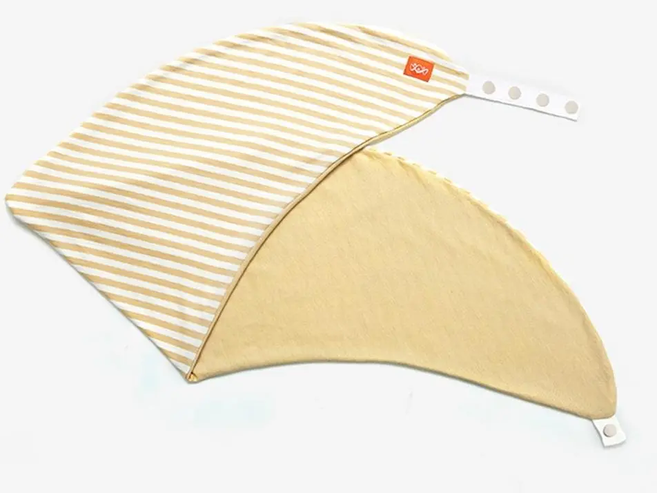 Non-Toxic Maternity & Feeding Pillow Case - Yellow Stripe