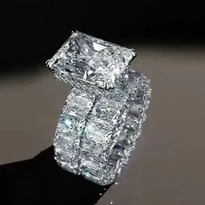 Eternity Engagement Ring Set