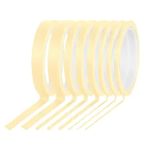 8Rolls Thin Painters Tape  176yards 1/8, 1/4, 1/2 inch Width Painter Tape  Tape masking Tape Pinstriping Tape, DIY Art TapeSmart Selection, 3" Large Core Easy to Work for Big Projects