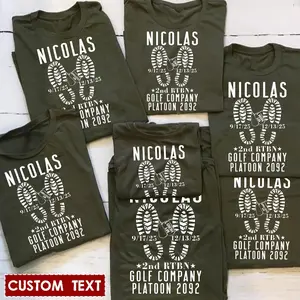 Personalized Proud Family Matching Shirts, Custom Boot Camp Graduation Shirt, Army Military Marines Veteran Family Shirts, Graduation Day