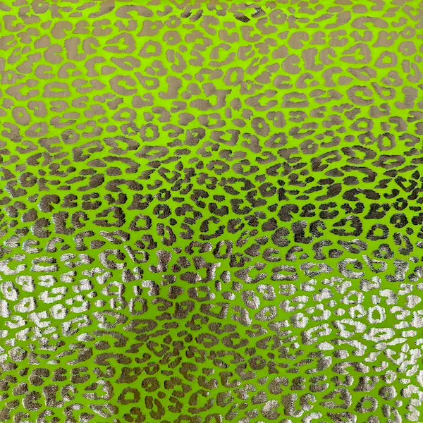 Sahara Leopard Foil Print Nylon Spandex Fabric