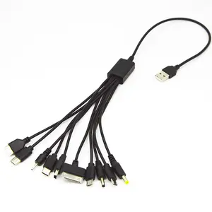 Multi-Function Charging Cable 50cm/19.69 Inches, Compatible with Various Digital Devices, Versatile USB Charger for Multiple Gadgets