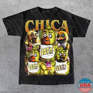 [Sale Up To 30%] Limited Chica Five Nights At Freddy's Vintage T-Shirt, Gift For Woman and Man Unisex T-Shirt