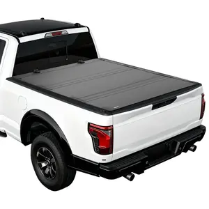 VEVOR Hard Tri-Fold Truck Bed Tonneau Cover, Compatible with 2021-2025 Ford F-150 (Incl. Raptor/Lightning) 5.5 ft (67.1 in) Bed, Waterproof Low-Profile Folding Cover with Aluminum Alloy Support Bar