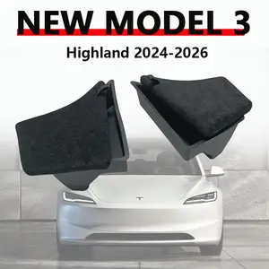 Tesla Model 3 Trunk Storage Box, Waterproof Trunk Organizer, Tpe Material Lid, Accessories Included, Car Rear Compartment Solutions