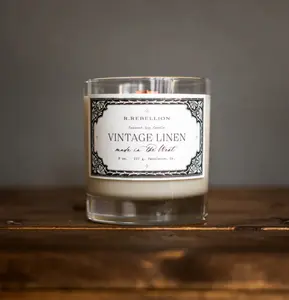 Vintage Linen Candle